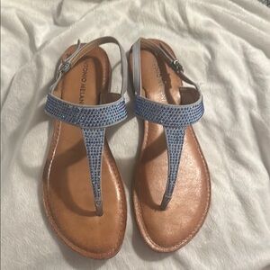 Antonio Melani Blue Rhinestone Sandals 7.5